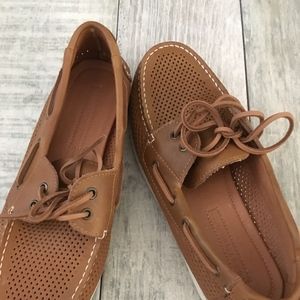 Tommy Hilfiger Leather lace up boat shoes